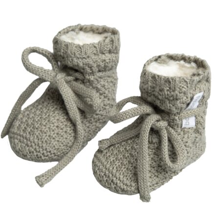 Baby's Only - Slofjes teddy Willow urban green