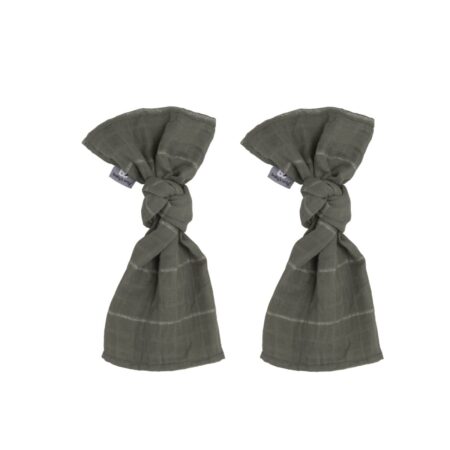 Baby's Only - Swaddle Sparkling khaki - 65x65 - 2-pack