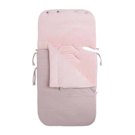 Baby's Only - Voetenzak autostoel 0+ Sparkle zilver-roze mÃªlee