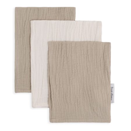 Baby's Only - Washandje Tender beige/linen - 3-pack