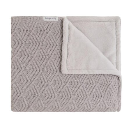 Baby's Only - Wiegdeken teddy Sierra urban taupe