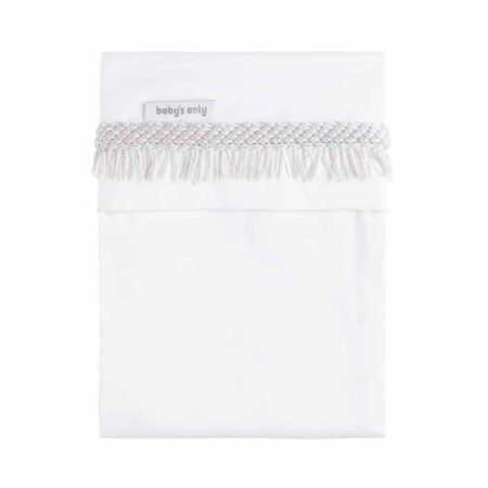 Baby's Only - Wieglaken gebreide bies Happiness urban taupe/ecru