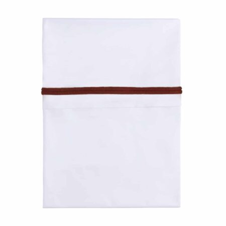 Baby's Only - Wieglaken gebreide bies brique/wit