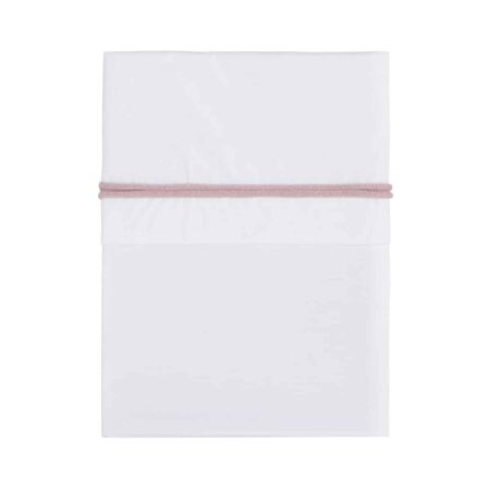 Baby's Only - Wieglaken gebreide bies oud roze/wit