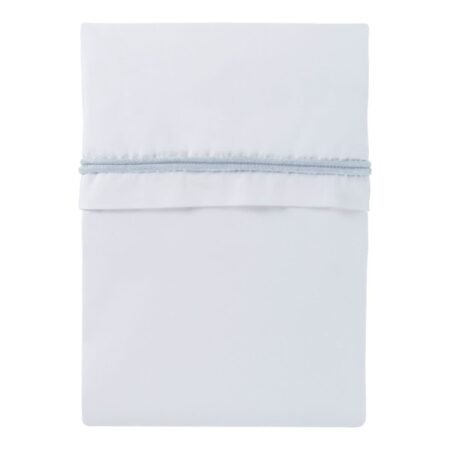 Baby's Only - Wieglaken gebreide bies poederblauw/wit