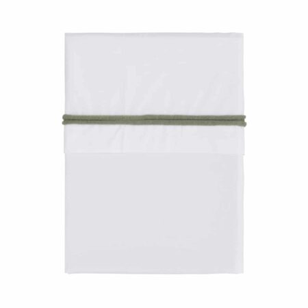 Baby's Only - Wieglaken gebreide bies urban green/wit