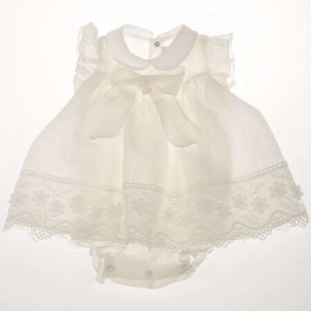 Barcellino - Blouse met romper en kant - Ecru