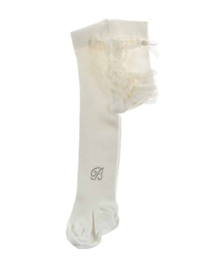 Barcellino - Collant Latte - kousenbroek met ruffles
