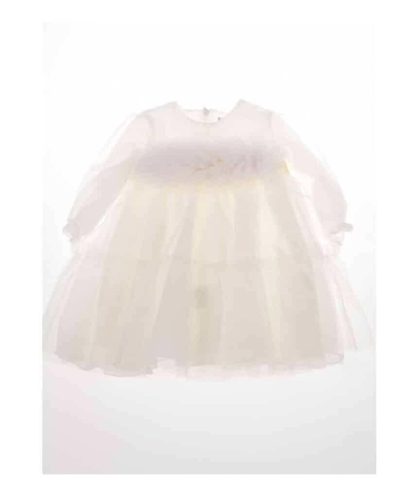 Barcellino - Doopjurkje tule Vestido Latte