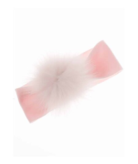 Barcellino - Haarband Fascia PomPom Rosa