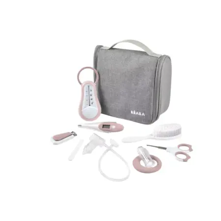 Beaba - Toiletzak met 9 accessoires old pink