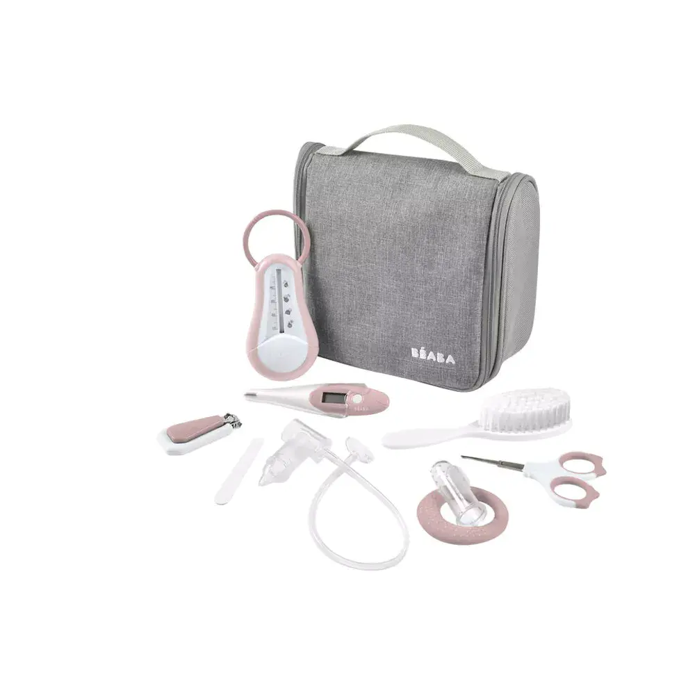 Beaba - Toiletzak met 9 accessoires old pink