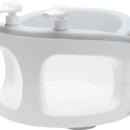 Bebejou - Badring Uni Lichtgrijs/Wit