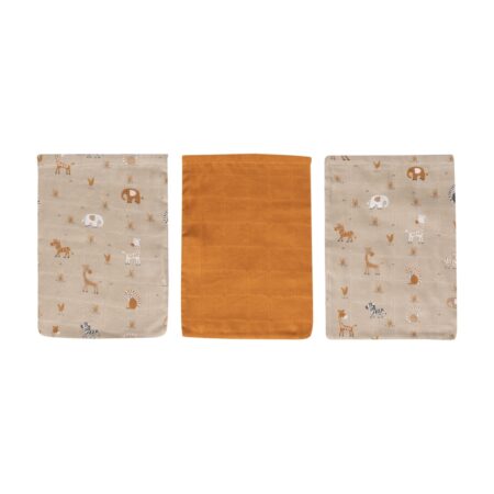 Bebejou - Tetra Washandje (3 Stuks) Steppe