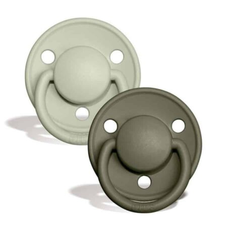 Bibs - De Lux - Silicone - 0-3Y - Sage/Hunter Green