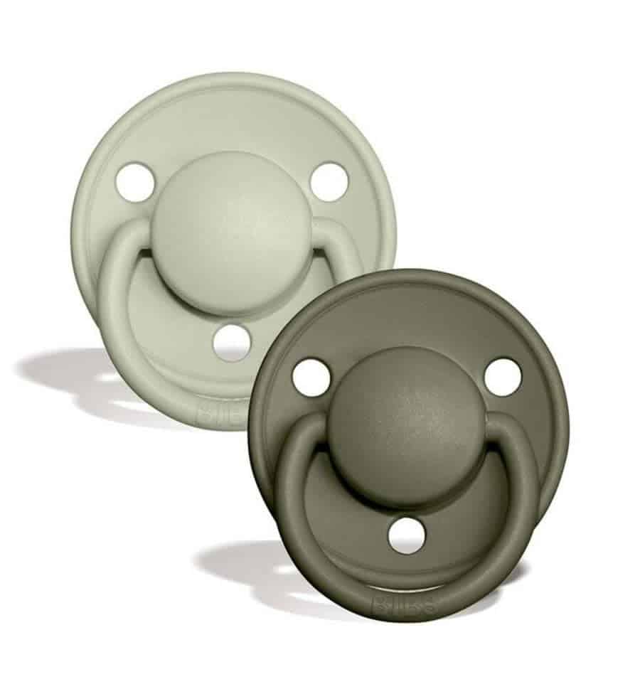 Bibs - De Lux - Silicone - 0-3Y - Sage/Hunter Green