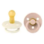 Bibs - Fopspeen Natuurrubber - Blister Ivory / Blush - T1
