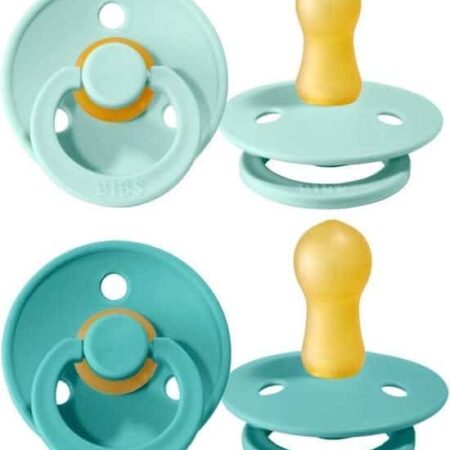 Bibs - Fopspeen Natuurrubber - Blister Mint / Turquoise - T2