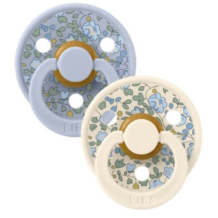 Bibs x Liberty - 2 Pack Eloise - Dusty Blue Mix - T1
