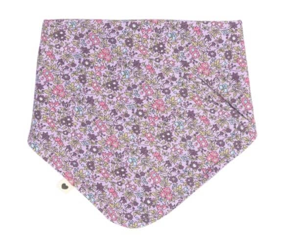 Bibs x Liberty - Bandana Slab - Chamomile Lawn Purple Sky