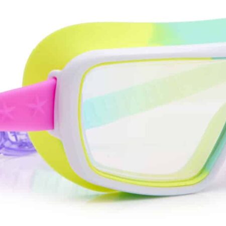 Bling2o - ZWEMBRIL: CHROMATIC - Pseudo Swirl, meerkleurig, siliconen, aanpasbare hoofdband, 100% UV bescherming, anti-condens, in doorzichtige bewaardoos, 6+