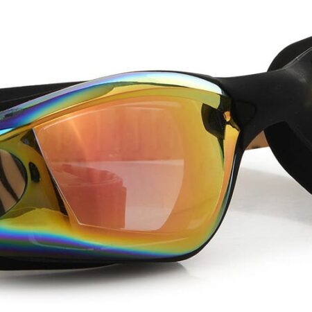 Bling2o - ZWEMBRIL: EYE OF THE TIGER - Roar, zwart, siliconen, aanpasbare hoofdband, 100% UV bescherming, anti-condens, in doorzichtige bewaardoos, 6+