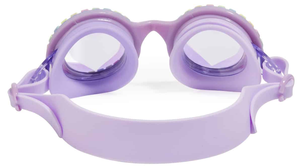 Bling2o - ZWEMBRIL: POOL JEWELS - Lovely Lilac, paars, siliconen, aanpasbare hoofdband, 100% UV bescherming, anti-condens, in doorzichtige bewaardoos, 6+