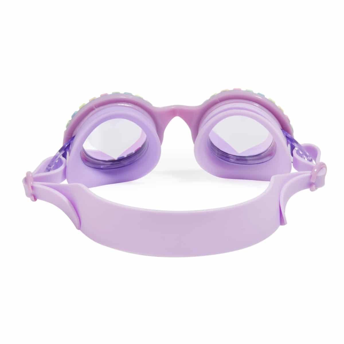 Bling2o - ZWEMBRIL: POOL JEWELS - Lovely Lilac, paars, siliconen, aanpasbare hoofdband, 100% UV bescherming, anti-condens, in doorzichtige bewaardoos, 6+