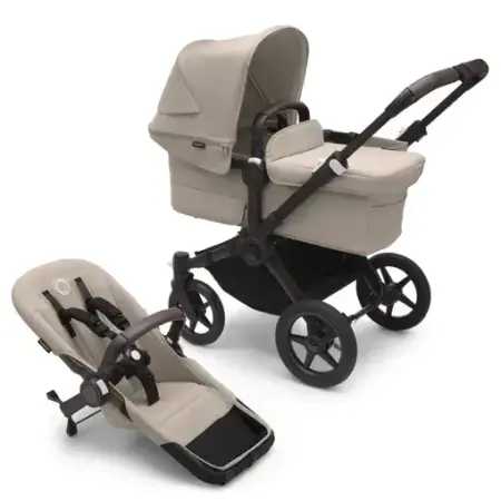 Bugaboo - Donkey 5 Mono complete BLACK/DESERT TAUPE-DESERT TAUPE