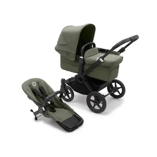Bugaboo - Donkey 5 Mono complete BLACK/FOREST GREEN-FOREST GREEN