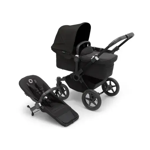 Bugaboo - Donkey 5 Mono complete BLACK/MIDNIGHT BLACK-MIDNIGHT BLACK