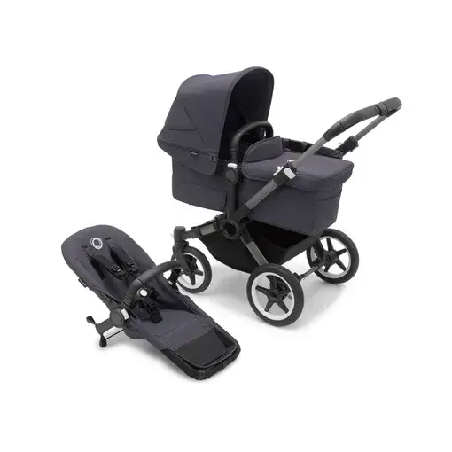 Bugaboo - Donkey 5 Mono complete GRAPHITE/STORMY BLUE-STORMY BLUE