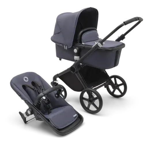 Bugaboo - Fox Cub complete BLACK/STORMY BLUE-STORMY BLUE
