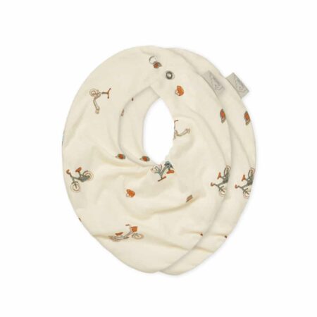 CamCam - Bandana Bib, Jersey, 2-Pack - GOTS - Bicycles