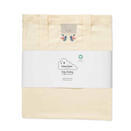 CamCam - Embroidered Bedding, Baby, 70x100cm - GOTS - Berries