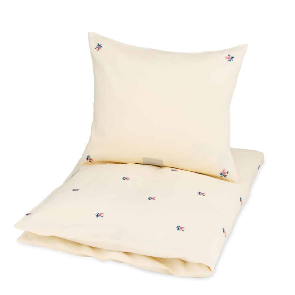 CamCam - Embroidered Bedding, Baby, 70x100cm - GOTS - Berries