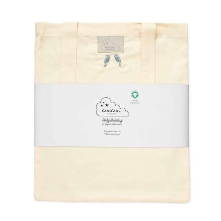 CamCam - Embroidered Bedding, Baby, 70x100cm - GOTS - Sea Garden
