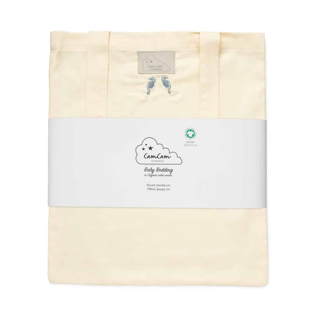 CamCam - Embroidered Bedding, Baby, 70x100cm - GOTS - Sea Garden