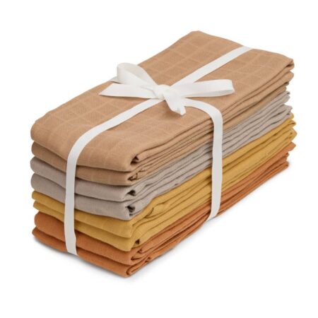 CamCam - Muslin Cloth, 8-pack - GOTS - Earth Mix