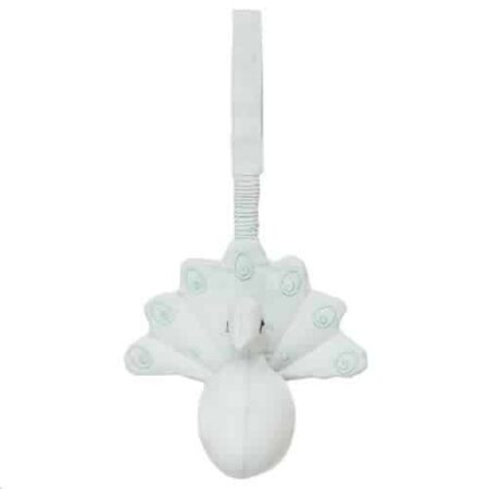 Camcam - Play Gym Toy, Peacock W/ Bell - Ocs Blue Mist