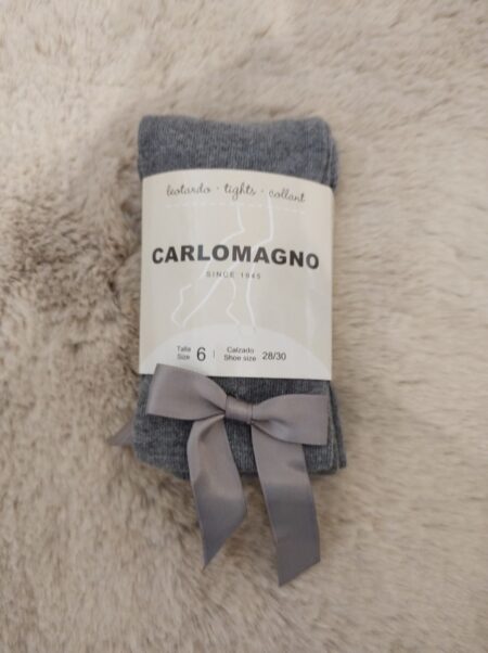 Carlomagno - Kousenbroek Grijs Met Strik
