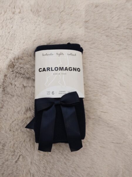 Carlomagno - Kousenbroek Met Strik - Blauw
