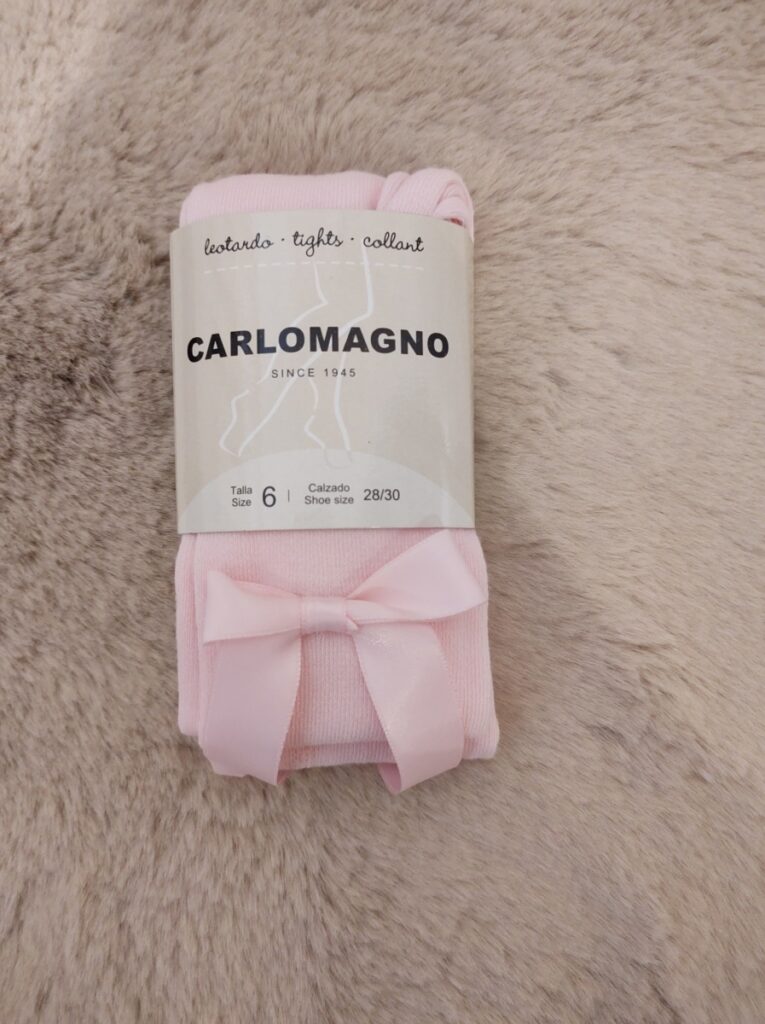 Carlomagno - Kousenbroek Met Strik - Roze
