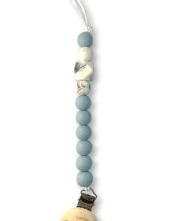 Chewies&More - Clip Silicone Beads - Baby Blue