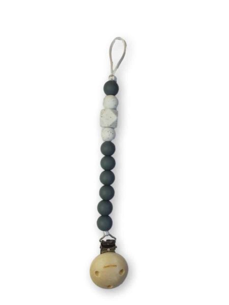 Chewies&More - Clip Silicone Beads - Donkergrijs