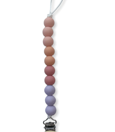 Chewies&More - Clip Silicone Beads - Ombre Pastel Purple Limited