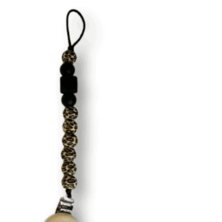 Chewies & More - Chewie Clip Silicone Beads Leopard, Navaho, Zwart