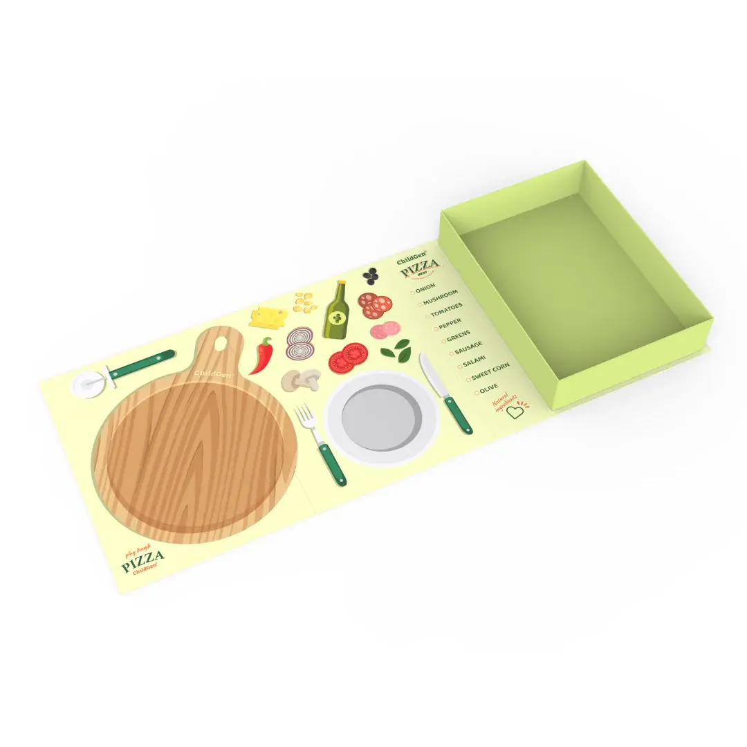 Childgen - Play Dough Games - Pizza Set - Multicolor