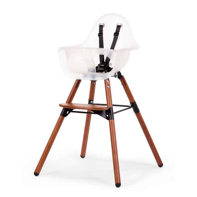 Childhome - Evolu 2 Stoel Nut / Transparant 2 In 1 + Beugel