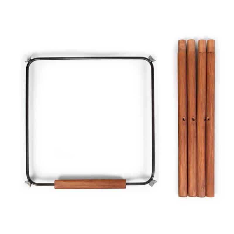 Childhome - Evolu Extra Set Lange Poten + Voetsteun - Hout - Donker Naturel Zwart